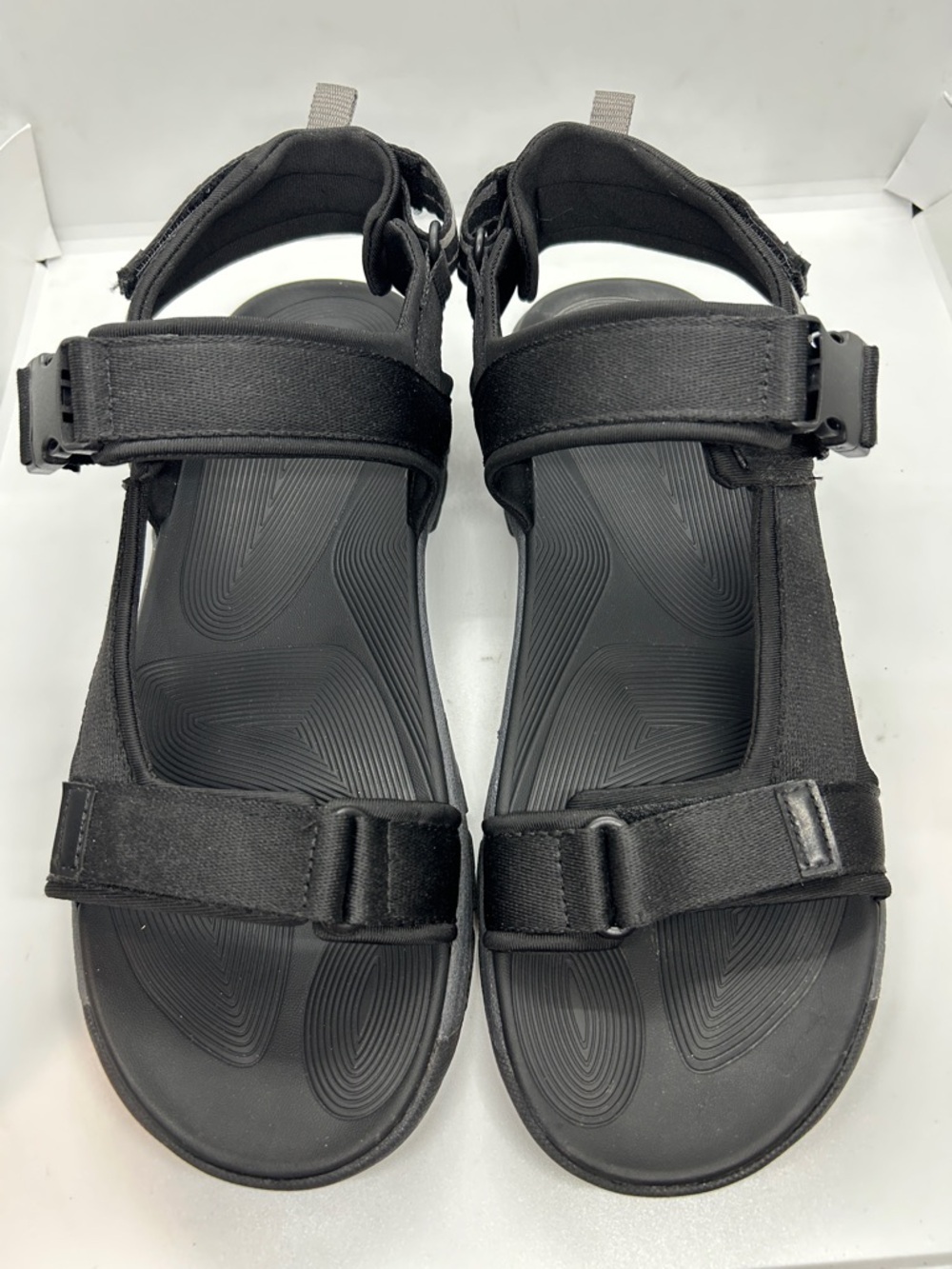 Ozark Trail Black Adjustable Strappy Outdoor Sandals - Men's Size 13